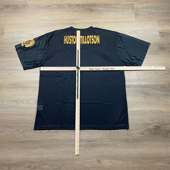 Vintage Shirt Mens Extra Large Black Huston Tillotson Rams Jersey College - Picture 8 of 11